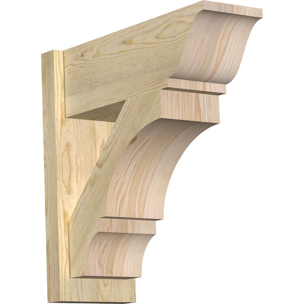 Ekena Millwork Balboa Rough Sawn Traditional Outlooker, Douglas Fir, 8"W x 22"D x 22"H OUT08X22X22BOA01RDF - main